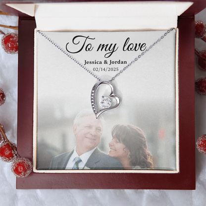 Personalized To My Love Necklace Gift Box With Photo