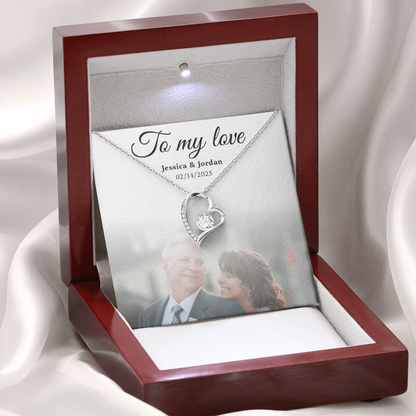 Personalized To My Love Necklace Gift Box With Photo