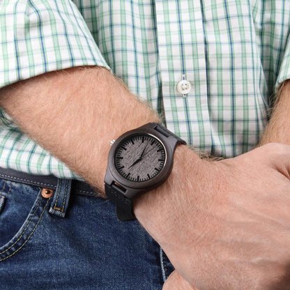 Personalized Engraved Wooden Watch With A Message