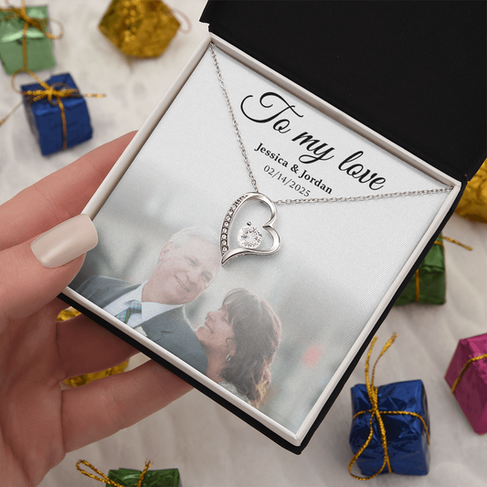 Personalized To My Love Necklace Gift Box With Photo