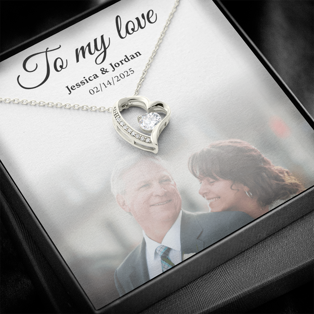 Personalized To My Love Necklace Gift Box With Photo