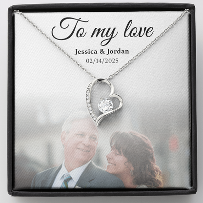 Personalized To My Love Necklace Gift Box With Photo