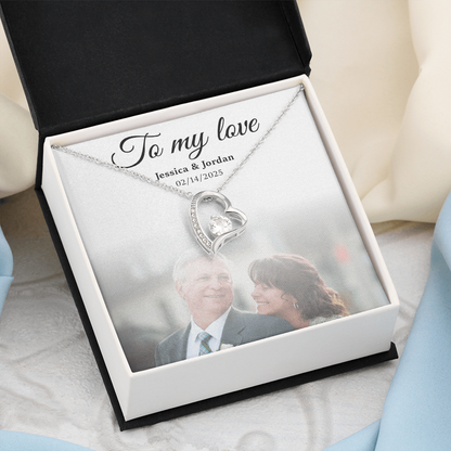 Personalized To My Love Necklace Gift Box With Photo