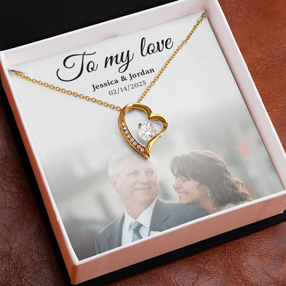 Personalized To My Love Necklace Gift Box With Photo