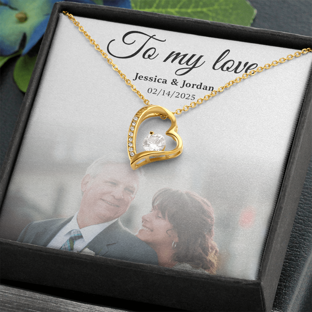 Personalized To My Love Necklace Gift Box With Photo