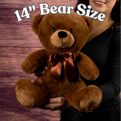 Personalized To My Wife Teddy Bear With Canvas Card